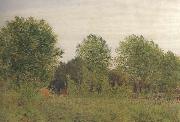 George Price Boyce.RWS Black Poplars at Pangbourne (mk46) Sweden oil painting artist